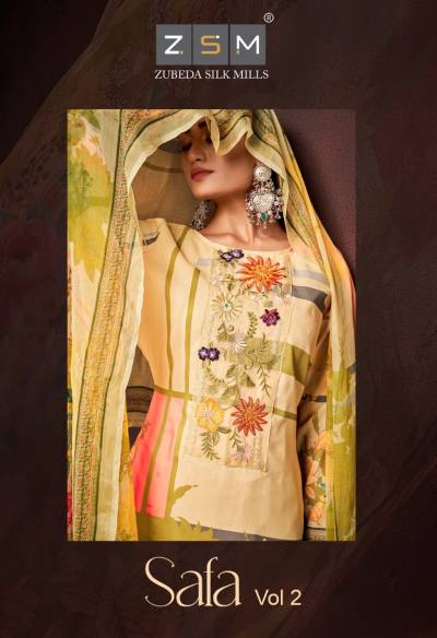 Safa Vol 2 By ZSM Fancy Digital Printed Summer Special Salwar Kameez Collection